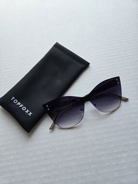 Topfoxx Venice 2 Faded Black Sunglasses With Black Case